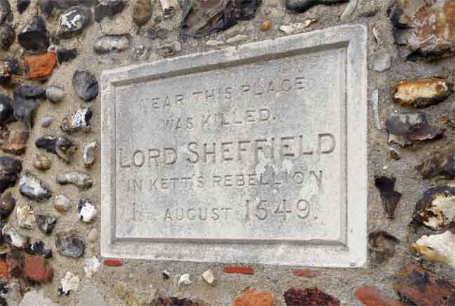 Lord Sheffield tablet